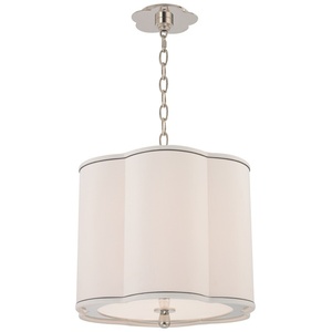HUD7915PN Sweeny Down Light Pendant Light - Polished Nickel HUD7915PN Sweeny Down Light Pendant Light - Polished Nickel