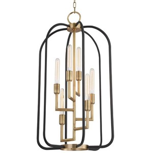 HUD8316AGB Angler Mid Sized Chandelier Chandelier - Aged Brass HUD8316AGB Angler Mid Sized Chandelier Chandelier - Aged Brass