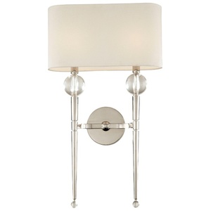 HUD8422PN Rockland Multi Bulb Wall Sconce - Polished Nickel HUD8422PN Rockland Multi Bulb Wall Sconce - Polished Nickel