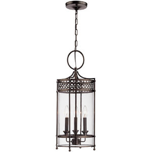 HUD8993DB Amelia Entrance / Foyer Pendant Light - Distressed Bronze HUD8993DB Amelia Entrance / Foyer Pendant Light - Distressed Bronze