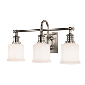 HUD1973SN Keswick 3 Bulb Bathroom Lighting - Satin Nickel HUD1973SN Keswick 3 Bulb Bathroom Lighting - Satin Nickel