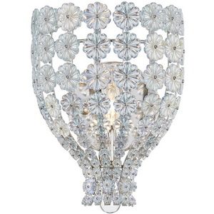 HUD8201PN Floral Park 1 Bulb Wall Sconce - Polished Nickel HUD8201PN Floral Park 1 Bulb Wall Sconce - Polished Nickel