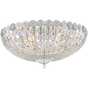 HUD8222PN Floral Park Flush Mount Ceiling Light - Polished Nickel HUD8222PN Floral Park Flush Mount Ceiling Light - Polished Nickel