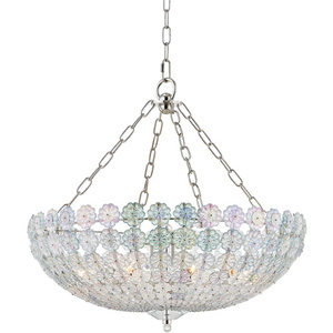 HUD8224PN Floral Park Up Light Pendant Light - Polished Nickel HUD8224PN Floral Park Up Light Pendant Light - Polished Nickel