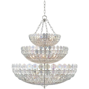 HUD8239PN Floral Park Mid Sized Chandelier Chandelier - Polished Nickel HUD8239PN Floral Park Mid Sized Chandelier Chandelier - Polished Nickel