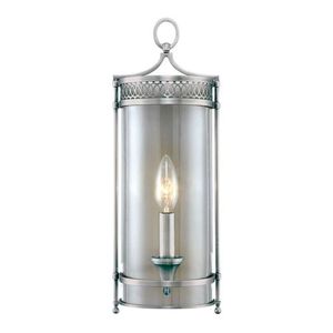 HUD8991PN Amelia 1 Bulb Wall Sconce - Polished Nickel HUD8991PN Amelia 1 Bulb Wall Sconce - Polished Nickel