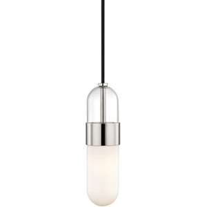 HUDH126701PN Emilia Mini-Pendant Pendant Light - Polished Nickel HUDH126701PN Emilia Mini-Pendant Pendant Light - Polished Nickel