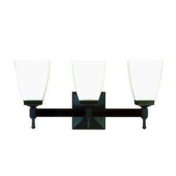 HUD653PC Kent 3 Bulb Bathroom Lighting - Polished Chrome HUD653PC Kent 3 Bulb Bathroom Lighting - Polished Chrome