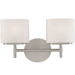 HUD8902PC Trinity 2 Bulb Bathroom Lighting - Chrome HUD8902PC Trinity 2 Bulb Bathroom Lighting - Chrome