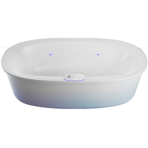 JAGF6934PCL6IPW Arga Unique Size Whirlpool Bath - Gloss White JAGF6934PCL6IPW Arga Unique Size Whirlpool Bath - Gloss White