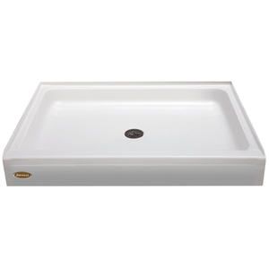 JCAY4832SCXXXXW Cayman Single Threshold 48'' and Larger Shower Base - White JCAY4832SCXXXXW Cayman Single Threshold 48'' and Larger Shower Base - White
