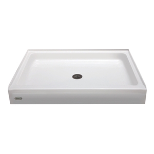 JCAY6036SCXXXXW Cayman Single Threshold 48'' and Larger Shower Base - White JCAY6036SCXXXXW Cayman Single Threshold 48'' and Larger Shower Base - White