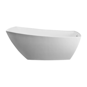 JSTF6731BUXXXXW Stella Unique Size Soaking Tub - White / Chrome JSTF6731BUXXXXW Stella Unique Size Soaking Tub - White / Chrome