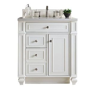 J157V30CWH3CLW Bristol 25" to 30" Bathroom Vanity - Cottage White / Classic White J157V30CWH3CLW Bristol 25" to 30" Bathroom Vanity - Cottage White / Classic White