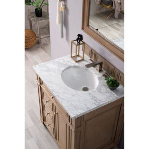 J157V30WW3OCAR Bristol 25" to 30" Bathroom Vanity - Whitewashed Walnut / Carrara W J157V30WW3OCAR Bristol 25" to 30" Bathroom Vanity - Whitewashed Walnut / Carrara W