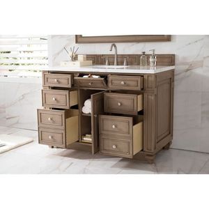 J157V48WW3AF Bristol Over 45" Bathroom Vanity - Whitewashed Walnut/Arctic Fall J157V48WW3AF Bristol Over 45" Bathroom Vanity - Whitewashed Walnut/Arctic Fall