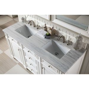J157V60DCWH3AF Bristol Over 45" Bathroom Vanity - Cottage White/Arctic Fall J157V60DCWH3AF Bristol Over 45" Bathroom Vanity - Cottage White/Arctic Fall