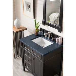 J650V30BKO3CSP Brittany 25" to 30" Bathroom Vanity - Black Onyx/Charcoal J650V30BKO3CSP Brittany 25" to 30" Bathroom Vanity - Black Onyx/Charcoal