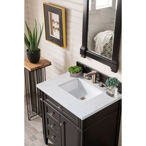 J650V30BKO3EJP Brittany 25" to 30" Bathroom Vanity - Black Onyx/Jasmine Pearl J650V30BKO3EJP Brittany 25" to 30" Bathroom Vanity - Black Onyx/Jasmine Pearl