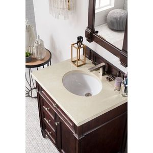 J650V30BNM3OGLB Brittany 25" to 30" Bathroom Vanity - Burnished Mahogany/Beige J650V30BNM3OGLB Brittany 25" to 30" Bathroom Vanity - Burnished Mahogany/Beige