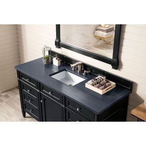 J650V60SBKO3CSP Brittany Over 45" Bathroom Vanity - Black Onyx/Charcoal J650V60SBKO3CSP Brittany Over 45" Bathroom Vanity - Black Onyx/Charcoal