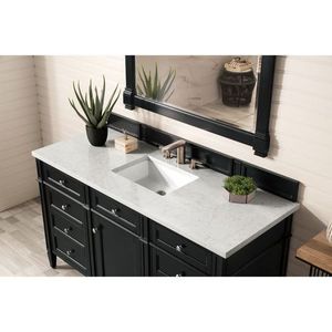 J650V60SBKO3EJP Brittany Over 45" Bathroom Vanity - Black Onyx/Jasmine Pearl J650V60SBKO3EJP Brittany Over 45" Bathroom Vanity - Black Onyx/Jasmine Pearl