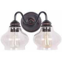Bathroom Lighting (2 Bulbs) 13-1/2" Width Bathroom Lighting (2 Bulbs) 13-1/2" Width