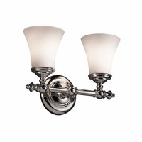 Bathroom Lighting (2 Bulbs) 14-1/4" Width Bathroom Lighting (2 Bulbs) 14-1/4" Width
