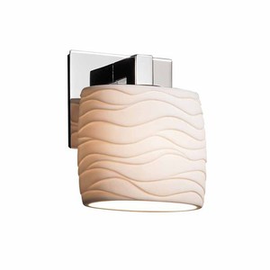 JPOR893130WAVECROM Limoges 1 Bulb Wall Sconce - Chrome JPOR893130WAVECROM Limoges 1 Bulb Wall Sconce - Chrome
