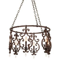 Mid Sized Chandelier 27-1/4" Width Mid Sized Chandelier 27-1/4" Width