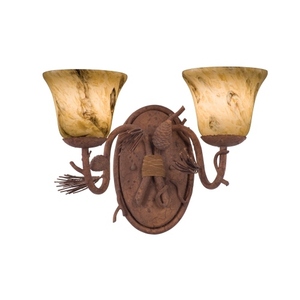 K3042PD1239 Ponderosa 2 Bulb Bathroom Lighting - Ponderosa K3042PD1239 Ponderosa 2 Bulb Bathroom Lighting - Ponderosa