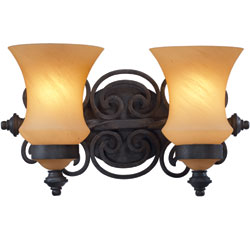 Bathroom Lighting (2 Bulbs) 16" Width Bathroom Lighting (2 Bulbs) 16" Width