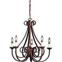 Mid Sized Chandelier 25-1/2" Width Mid Sized Chandelier 25-1/2" Width