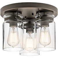 Flush Mount Ceiling Light 11-3/4" Width