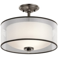Semi Flush Mount 13-1/2" Width
