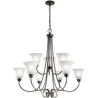 Mid Sized Chandelier 35-1/4" Width