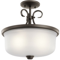 Semi Flush Mount 14" Width