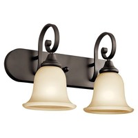 Bathroom Lighting (2 Bulbs) 18" Width
