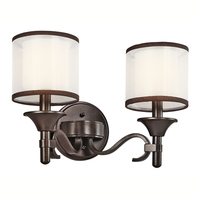 Bathroom Lighting (2 Bulbs) 14" Width Bathroom Lighting (2 Bulbs) 14" Width