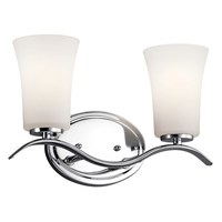 Bathroom Lighting (2 Bulbs) 14" Width Bathroom Lighting (2 Bulbs) 14" Width