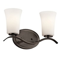 Bathroom Lighting (2 Bulbs) 14" Width Bathroom Lighting (2 Bulbs) 14" Width