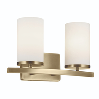 Bathroom Lighting (2 Bulbs) 15" Width