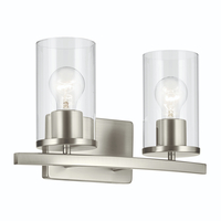 Bathroom Lighting (2 Bulbs) 15-1/4" Width