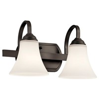 Bathroom Lighting (2 Bulbs) 14" Width