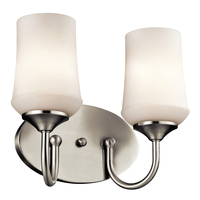 Bathroom Lighting (2 Bulbs) 13" Width