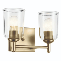 Bathroom Lighting (2 Bulbs) 12-1/2" Width