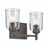 Bathroom Lighting (2 Bulbs) 12-1/2" Width
