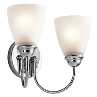 Bathroom Lighting (2 Bulbs) 13" Width Bathroom Lighting (2 Bulbs) 13" Width