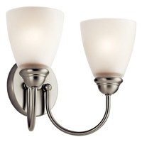 Bathroom Lighting (2 Bulbs) 13" Width