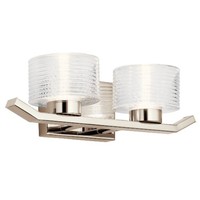 Bathroom Lighting (2 Bulbs) 16-3/4" Width